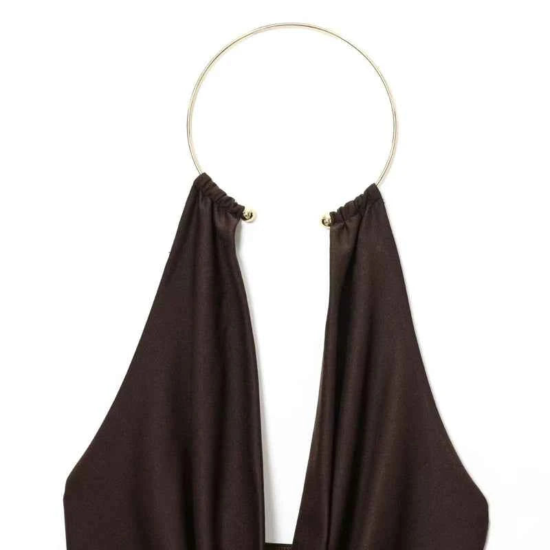 Women's Sexy Backless Sleeveless Bodysuit Jumpsuit for Summer Outfits Lingerie